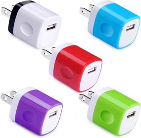 img 4 attached to 🔌 UorMe 1Amp 5V Wall Charger, 5 Pack USB Power Adapter with One Port, Compatible with iPhone 12, 11, Xs, XR, X, 8, 7, 6S, 6 Plus 5, Samsung Galaxy S21, S20, S9, S8, Note 20/9/8, S7 Edge, LG G7, Google, BlackBerry