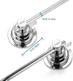 img 3 attached to 🧲 16 Inch JiePai Suction Cup Towel Bar with Removable Vacuum Suction – Ideal Suction Towel Holder Rack for Kitchen and Bathroom