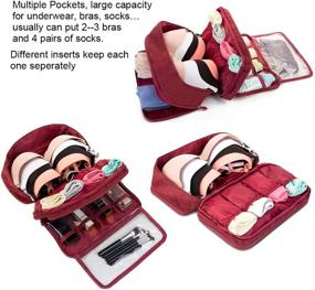 img 3 attached to Rainbow Lee Underwear Organizer: The Ultimate Lingerie Fortnight Travel Essential for Efficient Packing