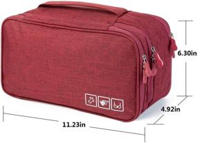 img 2 attached to Rainbow Lee Underwear Organizer: The Ultimate Lingerie Fortnight Travel Essential for Efficient Packing