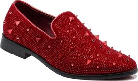 img 4 attached to ✨ Timeless Elegance: Vintage Sparkle Spikes for Men’s Formal Loafers & Slip-Ons