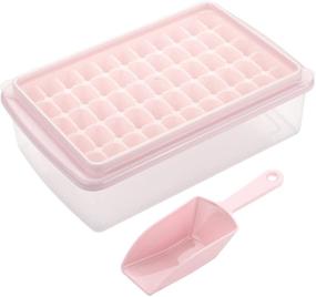 img 4 attached to 🧊 Ice Trays with Lid: Food-Grade Plastic 55 Mini Nuggets for Chilled Drinks, Kitchen, KTV, Bar, Hotel