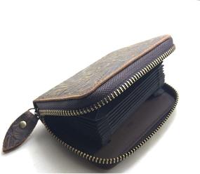 img 2 attached to 👜 Distressed Leather Minimalist Wallet by JJNUSA