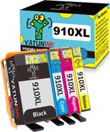🖨️ yatunink remanufactured 4 pack ink cartridge combo for hp 910 xl: 8035, 8028, 8025, 8022, 8020 logo