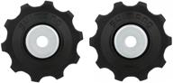 🔧 shimano derailleur pulley set, 1 pair, compatible with 6, 7, and 8-speed drivetrains logo