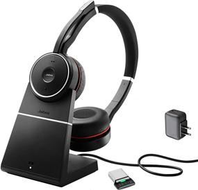 img 4 attached to Jabra Evolve 75 Bluetooth Headset UC Bundle with Active Environmental Canceling - Versatile Compatibility for Softphone Voice & Video Apps, Mobile, Tablets, Mac, PC Headphones