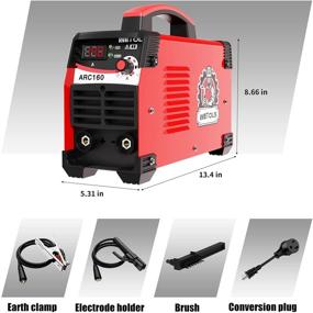 img 3 attached to 🔥 WETOLS 110/220V Stick Welder, 160A MMA ARC Welder Machine with IGBT, Digital Display, LCD, Hot Start Welding Machine, Electrode Holder, Work Clamp, Input Power Adapter Cable, Brush