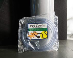 img 1 attached to 🐾 PetCords: Dog and Cat Cord Protector - Safeguard Your Pets from Chewing on Insulated Cables - Up to 10ft - Unscented & Odorless - 2 Pack