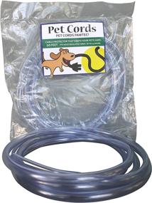 img 3 attached to 🐾 PetCords: Dog and Cat Cord Protector - Safeguard Your Pets from Chewing on Insulated Cables - Up to 10ft - Unscented & Odorless - 2 Pack