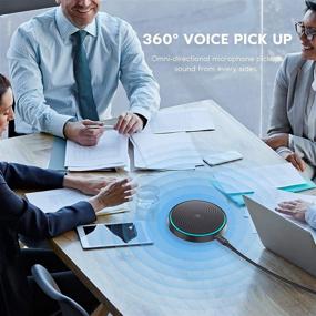 img 3 attached to 🎙️ Lightweight 360° Omnidirectional USB Conference Microphone by SEEKNET - Designed for Online Meetings, Classes, VoIP Calls, Skype, Recording, Daily Chatting - No Speaker Function