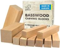 beavercraft bw10 basswood carving blocks set: 🪵 premium basswood for effective wood carving and whittling logo