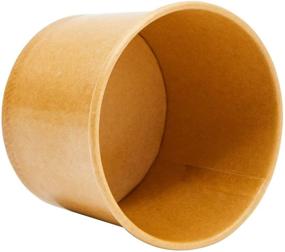 img 1 attached to 🍦 Premium 5 oz Kraft Paper Ice Cream Cups (50 Pack) - Perfect for Parties, Snacks, Weddings, and Birthdays