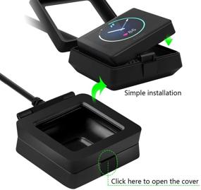 img 2 attached to KingAcc Fitbit Blaze Charger - Reliable USB Charging Cable for Fitbit Blaze Smart Fitness Watch (1m)