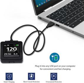 img 1 attached to KingAcc Fitbit Blaze Charger - Reliable USB Charging Cable for Fitbit Blaze Smart Fitness Watch (1m)