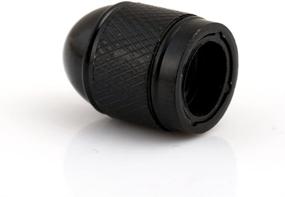 img 2 attached to GODESON Black Car Tire Valve Stems Cap Bullet Style, 4 Pcs/Set, Aluminum Tire Wheel Stem Air Valve Caps for 8V1 US Schrader Valve - Dustproof Caps