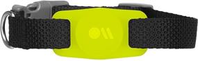 img 1 attached to 🐶 Case-Mate - AirTag Dog TAG Collar Holder - Lime Green for Dogs