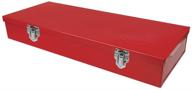 🧰 urrea metal tool box - 15x6.7x2.2 inches - durable red finish - 5396 - robust tool storage/organization box with 24 gauge construction logo