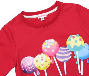 img 2 attached to Charming Patterns: Explore JESKIDS Toddler 👧 Sweatshirts for Girls' Fashionable Tops, Tees & Blouses