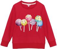 charming patterns: explore jeskids toddler 👧 sweatshirts for girls' fashionable tops, tees & blouses logo