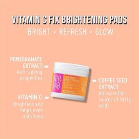 img 1 attached to Nip + Fab Vitamin C Fix Brightening Facial Pads with Anti-Aging 🌱 Pomegranate and Coffee Seed Extract to Even Skin Tone, 60 Pads, 2.7 Ounce