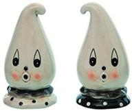 👻 charming halloween decor: transpac r0016 assorted johanna parker ghost boo salt & pepper shakers logo