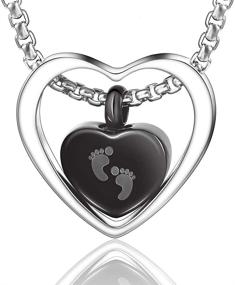 img 4 attached to Necklace Cremation Jewelry Keepsake Memorial