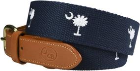 img 2 attached to 🎩 Stylish Carolina Award Winning Embroidered Men's Accessories from Charleston Belt