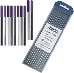 img 1 attached to 🔥 Premium Purple Zinger TIG Welding Tungsten Electrodes Rare Earth Blend 3/32” x 7” 10-Pack