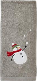 img 2 attached to Gray Snowman Hand Towel with Snowballs by SKL Home - Saturday Knight Ltd.