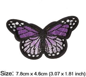 img 2 attached to Colourful Butterfly Applique Embroidered Wonderfullife