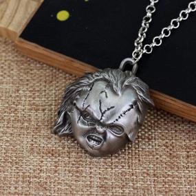 img 1 attached to Authentic Winssigma Curse of Chucky Necklace: Must-Have Cosplay Costume Jewelry for Fans