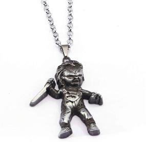 img 3 attached to Authentic Winssigma Curse of Chucky Necklace: Must-Have Cosplay Costume Jewelry for Fans