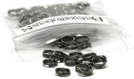 🔗 pack of 100 gunmetal 5mm round double loop split ring jewelry findings – plated steel logo