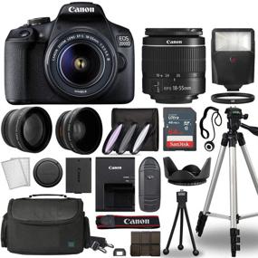 img 1 attached to 📷 Canon EOS 2000D / Rebel T7 DSLR Camera Body with Canon EF-S 18-55mm f/3.5-5.6 Lens + Multi 3 Lens Kit & Complete Accessory Bundle - International Model