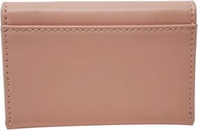 img 3 attached to 👛 Minimalist Luxury Genuine Leather RFID Blocking Pocket Wallet for Women (Light Pink)