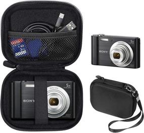 img 4 attached to 📷 Premium WGear Camera Case for Canon PowerShot ELPH180, ELPH 190, ELPH 350 HS, ELPH 310 HS, ELPH 360; Sony W800/S, DSCW830; AbergBest 21 Mega Pixels; Kodak FZ43, FZ53-BL; Nikon COOLPIX L32, Lecran - Ultimate Protection and Convenient Storage Solution