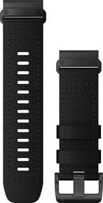 img 1 attached to 🔥 Garmin QuickFit 26 Watch Bands: Tactical Black Nylon for Enhanced Style and Durability