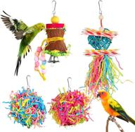 🐦 yuepet 4 pack bird shredder toys: enticing chewing & foraging fun for small parrots, parakeets, parrotlets, lovebirds, and cockatiels logo