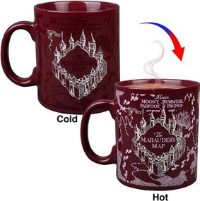 img 3 attached to Marauder's Map Heat Reveal Ceramic Coffee Mug: Unleash Magic with Heat-Activated Image