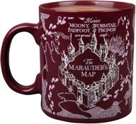 marauder's map heat reveal ceramic coffee mug: unleash magic with heat-activated image logo