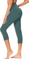 👖 gayhay high waisted capri leggings for women - ultimate tummy control - versatile exercise pants for running, cycling, yoga, and workouts логотип