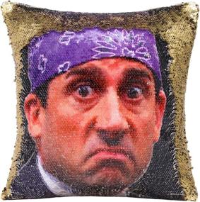 img 2 attached to 🧜 Tiaronics Magic Reversible Sequin Pillow Cases - Mermaid Throw Pillow Covers (Prison Mike/Gold2)