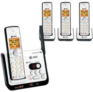📞 at&t cl82409 dect 6.0 cordless phone: black/silver, 4 handsets - unbeatable communication convenience logo