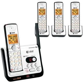 img 4 attached to 📞 AT&T CL82409 DECT 6.0 Cordless Phone: Black/Silver, 4 Handsets - Unbeatable Communication Convenience