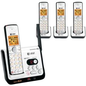img 3 attached to 📞 AT&T CL82409 DECT 6.0 Cordless Phone: Black/Silver, 4 Handsets - Unbeatable Communication Convenience