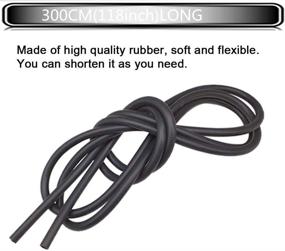 img 3 attached to 🚗 Hose Repair Kit for Universal Car Windshield Washer - 300cm/(10ft) Wiper Fluid Tube with 12 Pieces - Black Washer Hose