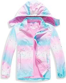 img 4 attached to 🧥 Boys' Waterproof Lightweight Raincoats Windbreakers - Jackets & Coats