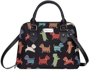 img 4 attached to 🐶 Stylish Signare Tapestry Handbag: Playful Puppy Design (CONV-PUPPY)