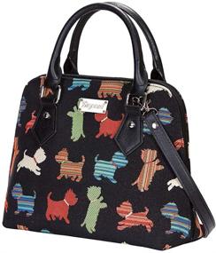 img 3 attached to 🐶 Stylish Signare Tapestry Handbag: Playful Puppy Design (CONV-PUPPY)