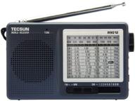 📻 portable receiver tecsun r-9012 gray - am fm sw 12 bands shortwave radio logo
